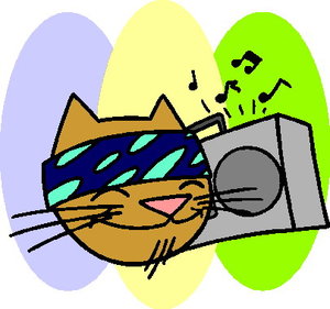 Cliparts Amusement Muziek dieren 