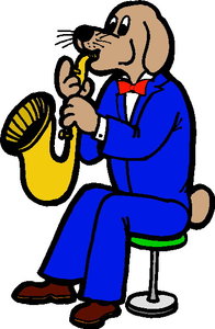 Cliparts Amusement Muziek dieren 
