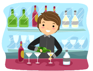 Cliparts Beroepen Barman 