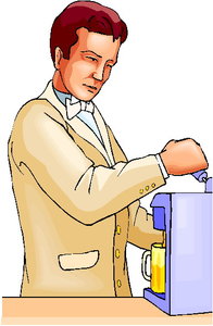 Cliparts Beroepen Barman 