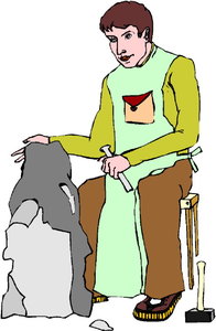Cliparts Beroepen Beeldhouwers 