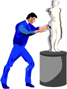 Cliparts Beroepen Beeldhouwers 