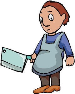 Cliparts Beroepen Slagers 