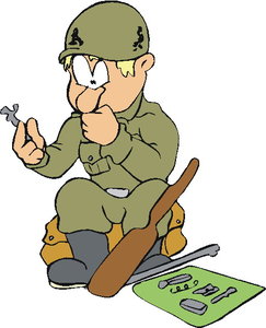 Cliparts Beroepen Soldaten 