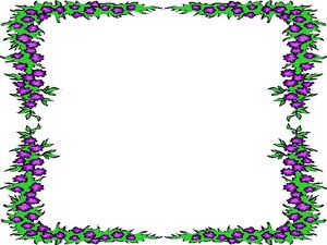 Cliparts Bloemen en planten Bloemen kaders 