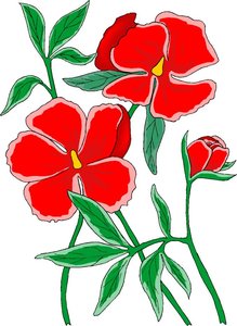 Cliparts Bloemen en planten Bloemen 
