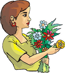 Cliparts Bloemen en planten Bloemisten 