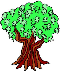 Cliparts Bloemen en planten Bomen 