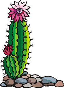 Cliparts Bloemen en planten Cactus 