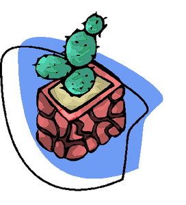 Cliparts Bloemen en planten Cactus 