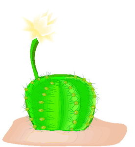 Cliparts Bloemen en planten Cactus 