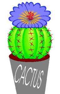 Cliparts Bloemen en planten Cactus 