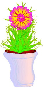 Cliparts Bloemen en planten Cactus 