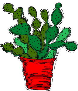 Cliparts Bloemen en planten Cactus 