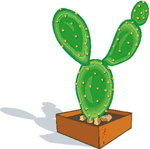 Cliparts Bloemen en planten Cactus 