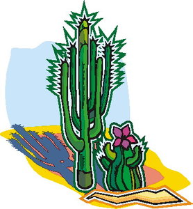 Cliparts Bloemen en planten Cactus 