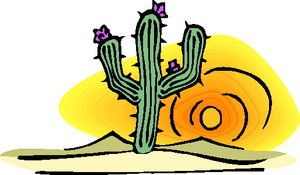 Cliparts Bloemen en planten Cactus 