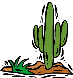 Cliparts Bloemen en planten Cactus 