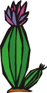 Cliparts Bloemen en planten Cactus 