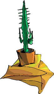 Cliparts Bloemen en planten Cactus 