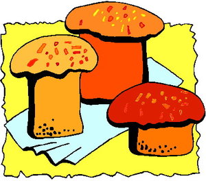 Cliparts Bloemen en planten Paddestoelen 