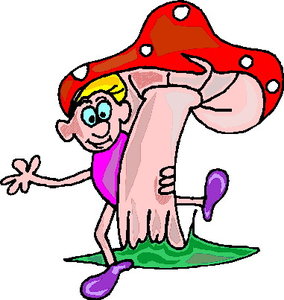 Cliparts Bloemen en planten Paddestoelen 