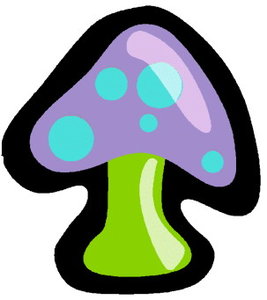 Cliparts Bloemen en planten Paddestoelen 