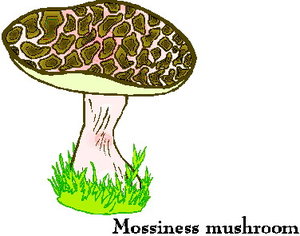 Cliparts Bloemen en planten Paddestoelen 