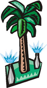Cliparts Bloemen en planten Palmboom 