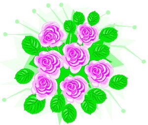 Cliparts Bloemen en planten Rozen 