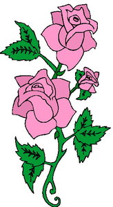 Cliparts Bloemen en planten Rozen 
