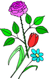 Cliparts Bloemen en planten Rozen 
