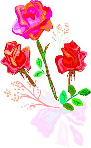 Cliparts Bloemen en planten Rozen 