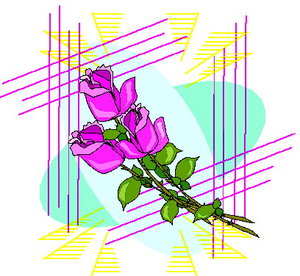 Cliparts Bloemen en planten Rozen 