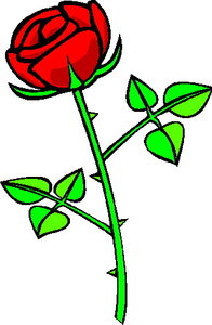 Cliparts Bloemen en planten Rozen 