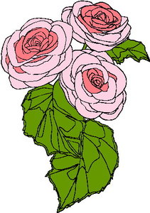 Cliparts Bloemen en planten Rozen 