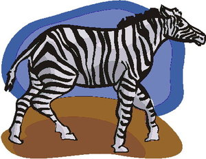 Cliparts Boerderij Zebra 