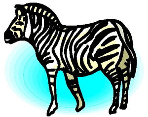 Cliparts Boerderij Zebra 
