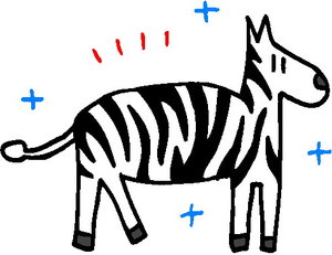 Cliparts Boerderij Zebra 