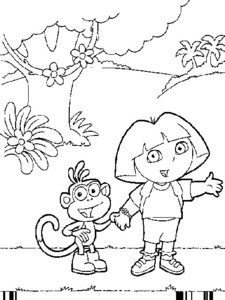 Cliparts Cartoons Dora de explorer 