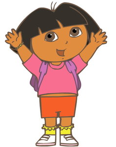 Cliparts Cartoons Dora de explorer Dora Explorer Blij