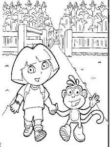 Cliparts Cartoons Dora de explorer 