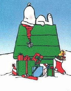 Cliparts Cartoons Kerst snoopy 