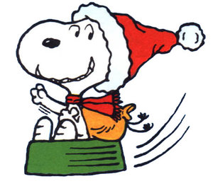 Cliparts Cartoons Kerst snoopy 