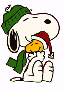 Cliparts Cartoons Kerst snoopy 