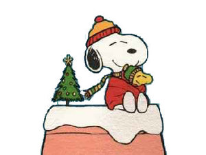 Cliparts Cartoons Kerst snoopy 