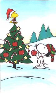 Cliparts Cartoons Kerst snoopy 