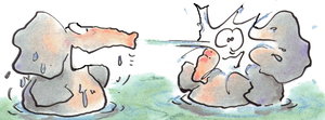 Cliparts Cartoons Leendert jan vis 