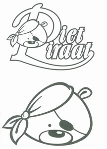 Cliparts Cartoons Piet piraat 