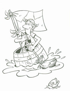 Cliparts Cartoons Piet piraat 